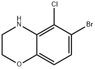 6-bromo-5-chloro-3,4-dihydro-2H-benzo[b][1,4]oxazine Structure