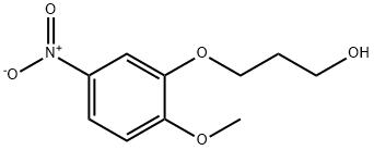 1-Propanol, 3-(2-methoxy-5-nitrophenoxy)- Struktur