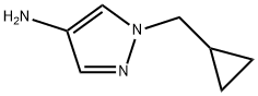 1-(cyclopropylmethyl)-1H-pyrazol-4-amine, 1156169-29-7, 结构式