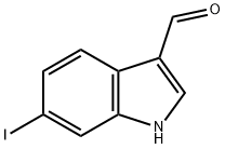 6-碘吲哚-3-甲醛,115666-25-6,结构式