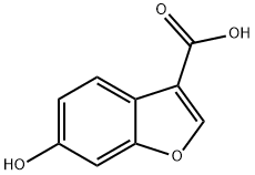 6-hydroxy-3-benzofurancarboxylic acid Structure