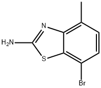 7-溴-4-甲基苯并[D]噻唑-2-胺,1157454-73-3,结构式