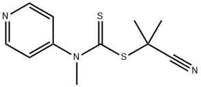 2-Cyanopropan-2-yl N-methyl-N-(pyridin-4-yl)carbamodithioate
		
	 Structure