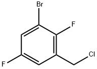 1-Bromo-3-(chloromethyl)-2,5-difluorobenzene Struktur