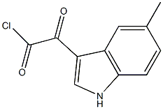 1H-Indole-3-acetyl chloride, 5-methyl-a-oxo-
 Structure