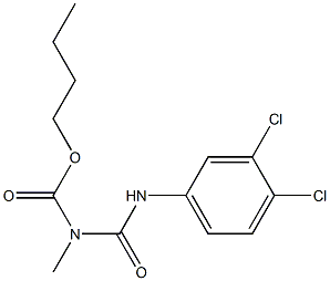 BUTYL N-(N-(3,4-DICHLOROPHENYL)CARBAMOYL)-N-METHYLCARBAMATE Struktur