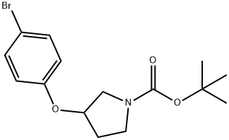 tert-butyl 3-(4-bromophenoxy)pyrrolidine-1-carboxylate Struktur