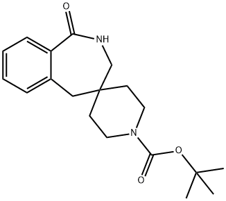 Tert-Butyl 1-Oxo-1,2,3,5-Tetrahydrospiro[Benzo[C]Azepine-4,4'-Piperidine]-1'-Carboxylate Struktur