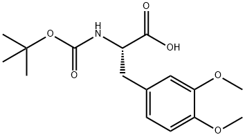N-BOC-3,4-DIMETHOXY-DL-PHENYLALANINE Struktur