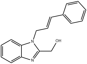 (1-cinnamyl-1H-benzimidazol-2-yl)methanol Struktur
