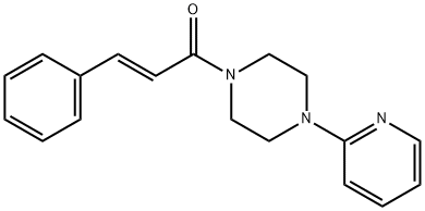 1-cinnamoyl-4-(2-pyridinyl)piperazine 结构式