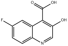 6-氟-3-羟基喹啉-4-羧酸, 1167056-89-4, 结构式