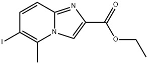 6-Iodo-5-methyl-imidazo[1,2-a]pyridine-2-carboxylic acid ethyl ester Structure