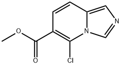 5-クロロイミダゾ[1,5-A]ピリジン-6-カルボン酸メチル 化学構造式