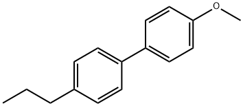 4-methoxy-4'-propylbiphenyl Structure