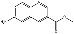 6-アミノキノリン-3-カルボン酸メチル 化学構造式