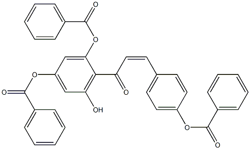3-(Benzoyloxy)-4-{(2Z)-3-[4-(benzoyloxy)phenyl]prop-2-enoyl}-5-hydroxyphenyl benzoate, 1171923-81-1, 结构式
