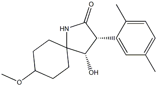 cis-3-(2,5-Dimethylphenyl)-4-hydroxy-8-methoxy-1-azaspiro[4.5]decan-2-one price.