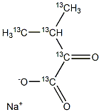 Α-酮异戊酸钠-13C5, 1173018-24-0, 结构式
