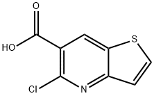 5-氯噻吩并[3,2-B]吡啶-6-羧酸,117390-36-0,结构式