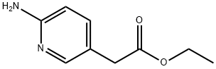 3-PYRIDINEACETIC ACID, 6-AMINO-, ETHYL ESTER 结构式