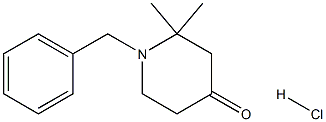 2,2-Dimethyl-1-(phenylmethyl)-4-piperidinone hydrochloride Structure