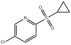 5-chloro-2-(cyclopropylsulfonyl)Pyridine Struktur