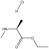 (S)-2-甲基氨基丙酸乙酯盐酸盐, 117856-39-0, 结构式