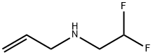 N-(2,2-Difluoroethyl)prop-2-en-1-amine 化学構造式