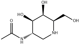 2-Acetamido-1,5-imino-1,2,5-trideoxy-D-galactitol Structure
