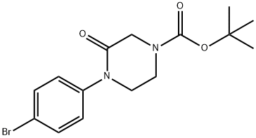 tert-butyl 4-(4-bromophenyl)-3-oxopiperazine-1-carboxylate Struktur
