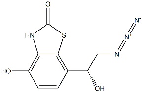 (R)-7-(2-azido-1-hydroxyethyl)-4-hydroxybenzo[d]thiazol-2(3H)-one, 1179336-10-7, 结构式