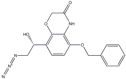 (R)-8-(2-azido-1-hydroxyethyl)-5-(benzyloxy)-2H-benzo[b][1,4]oxazin-3(4H)-one, 1179336-41-4, 结构式