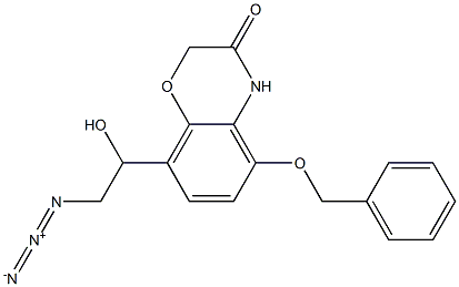 8-(2-azido-1-hydroxyethyl)-5-(benzyloxy)-2H-benzo[b][1,4]oxazin-3(4H)-one,1179336-42-5,结构式