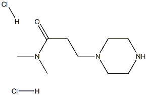 N,N-二甲基-3-(哌嗪-1-基)丙酰胺二盐酸盐 结构式