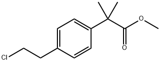 methyl 2-(4-(2-chloroethyl)phenyl)-2-methylpropanoate Structure
