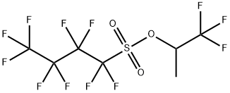 1,1,2,2,3,3,4,4,4-九氟丁烷-1-磺酸2,2,2-三氟-1-甲基乙酯, 118334-94-4, 结构式