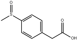 4-(methylsulfinyl)benzeneacetic acid Structure