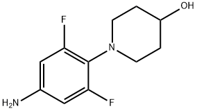 1-(4-Amino-2,6-difluorophenyl)piperidin-4-ol Struktur