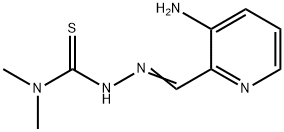 2-[(3-Amino-2-pyridinyl)methylene]-N,N-dimethyl-hydrazinecarbothioamide Struktur