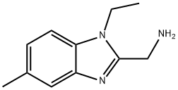 (1-ethyl-5-methyl-1H-1,3-benzodiazol-2-yl)methanamine Structure