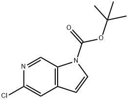 TERT-BUTYL 5-CHLORO-1H-PYRROLO[2,3-C]PYRIDINE-1-CARBOXYLATE Structure