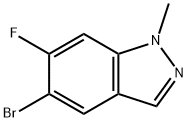5-bromo-6-fluoro-1-methyl-1H-indazole Struktur