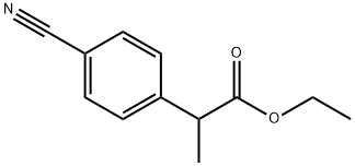 Ethyl 2-(4-cyanophenyl)propanoate Struktur