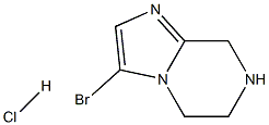 3-Bromo-5,6,7,8-tetrahydroimidazo[1,2-a]pyrazine hydrochloride Struktur