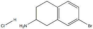 7-Bromo-1,2,3,4-tetrahydro-naphthalen-2-ylamine hydrochloride Structure