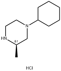 (R)-1-环己基-3-甲基哌嗪双盐酸盐,1187928-07-9,结构式