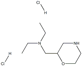 Diethyl-morpholin-2-ylmethyl-amine dihydrochloride Struktur