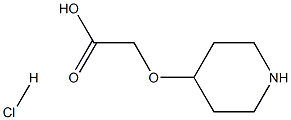 (Piperidin-4-yloxy)-acetic acid hydrochloride Structure