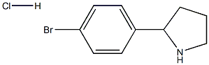 2-(4-溴苯基)吡咯烷盐酸盐 结构式